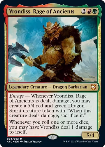 Vrondiss, Rage of Ancients (4), Commander: Adventures in the Forgotten Realms — Magic card price