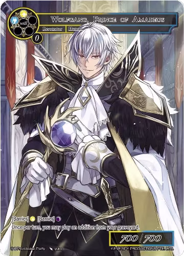 Wolfgang, Prince of Amadeus (S4 Pre-release Party), Promo Cards — Force of Will card price
