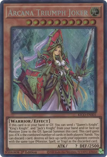 Arcana Triumph Joker (CR) (KICO-EN001), King's Court — Yu-Gi-Oh! card price