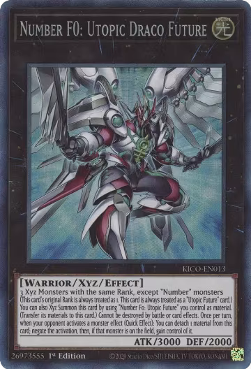 Number F0: Utopic Draco Future (CR) (KICO-EN013), King's Court — Yu-Gi-Oh! card price