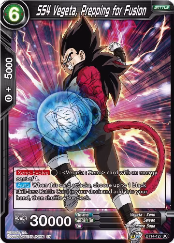 SS4 Vegeta, Prepping for Fusion (BT14-127), Cross Spirits — DB Super card price
