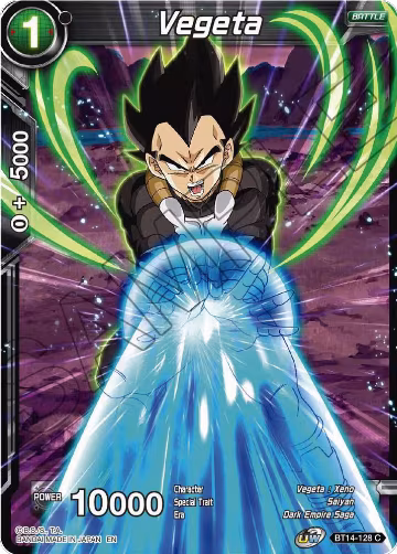 Vegeta (BT14-128) (BT14-128), Cross Spirits — DB Super card price