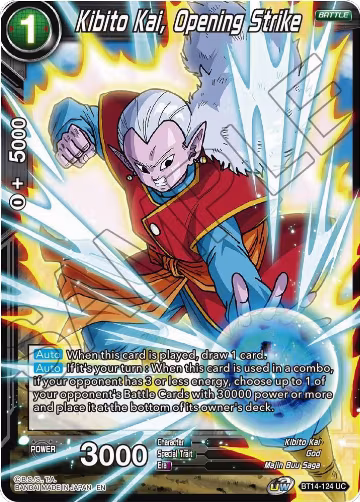 Kibito Kai, Opening Strike (BT14-124), Cross Spirits — DB Super card price