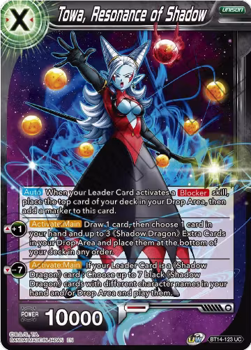 Towa, Resonance of Shadow (BT14-123), Cross Spirits — DB Super card price
