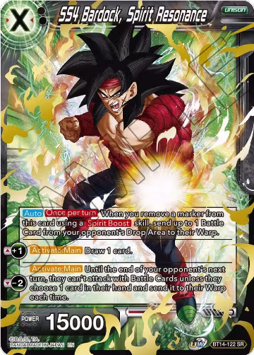 SS4 Bardock, Spirit Resonance (BT14-122), Cross Spirits — DB Super card price