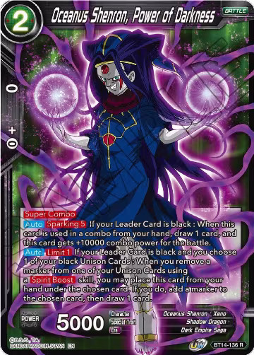 Oceanus Shenron, Power of Darkness (BT14-136), Cross Spirits — DB Super card price