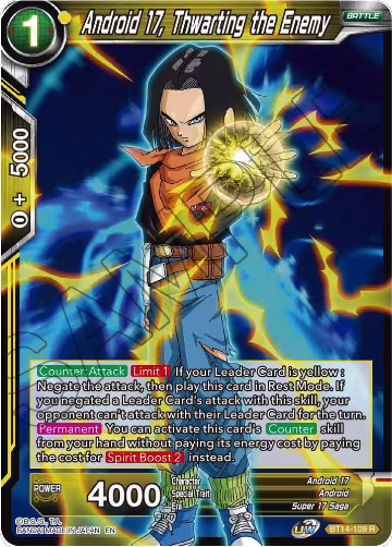 Android 17, Thwarting the Enemy (BT14-109), Cross Spirits — DB Super card price