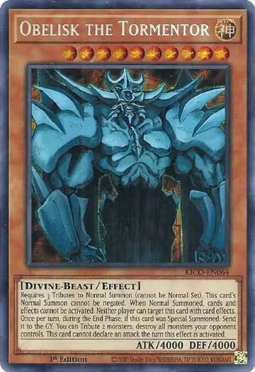 Obelisk the Tormentor (Secret Pharaoh's Rare) (KICO-EN064) — card price