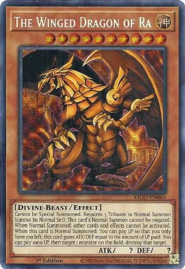 The Winged Dragon of Ra (Secret Pharaoh's Rare) (KICO-EN065) — card price