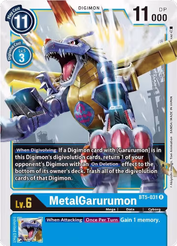 MetalGarurumon - BT5-031 (BT5-031 R), Battle of Omni — Digimon card price