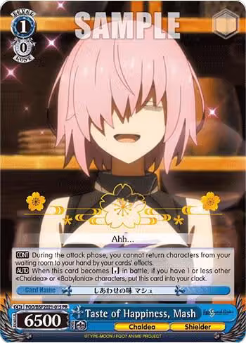 Taste of Happiness, Mash (Winner) (FGO/BSF2021-015 PR), Bushiroad Event Cards — Weiß Schwarz card price