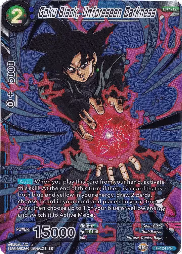Goku Black, Unforeseen Darkness (P-124), Collector's Selection Vol. 1 — DB Super card price
