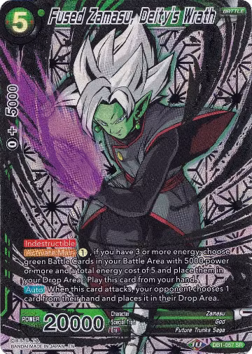 Fused Zamasu, Deity's Wrath (DB1-057), Collector's Selection Vol. 1 — DB Super card price