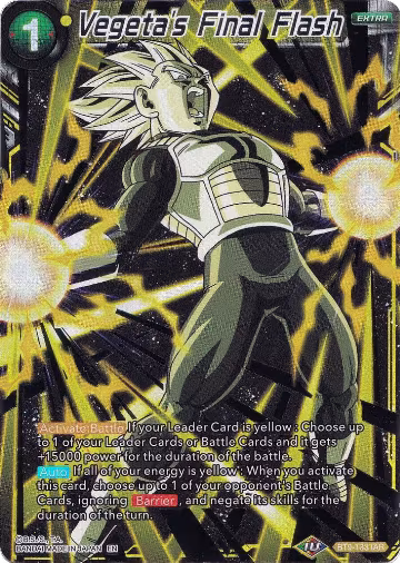 Vegeta's Final Flash (BT9-133) — card price