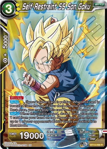 Self-Restraint SS Son Goku (BT14-096), Cross Spirits — DB Super card price