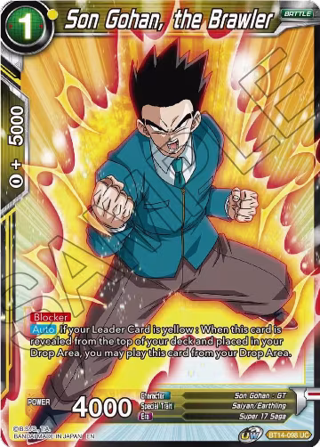 Son Gohan, the Brawler (BT14-098), Cross Spirits — DB Super card price