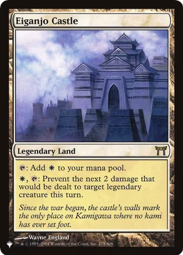 Eiganjo Castle (275/306), The List Reprints — Magic card price