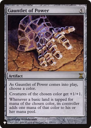 Gauntlet of Power (255/301), The List Reprints — Magic card price