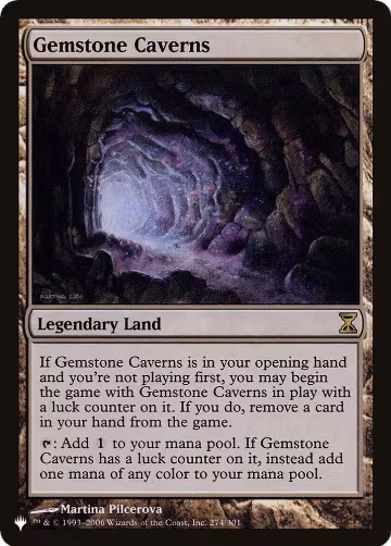 Gemstone Caverns (274/301), The List Reprints — Magic card price