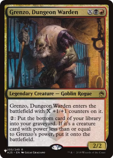 Grenzo, Dungeon Warden (205/249), The List Reprints — Magic card price