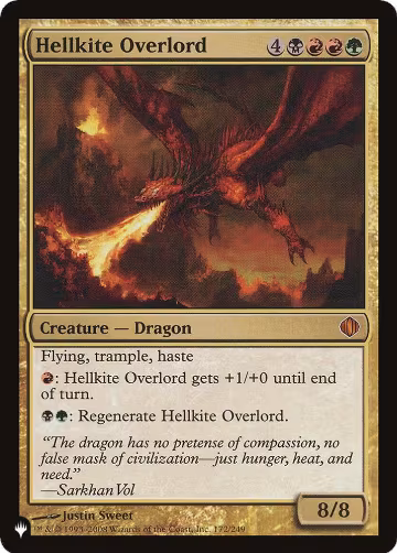 Hellkite Overlord (172/249), The List Reprints — Magic card price