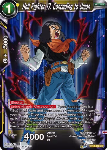 Hell Fighter 17, Conceding to Union (BT14-110), Cross Spirits — DB Super card price
