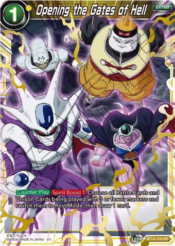 Opening the Gates of Hell (BT14-116), Cross Spirits — DB Super card price