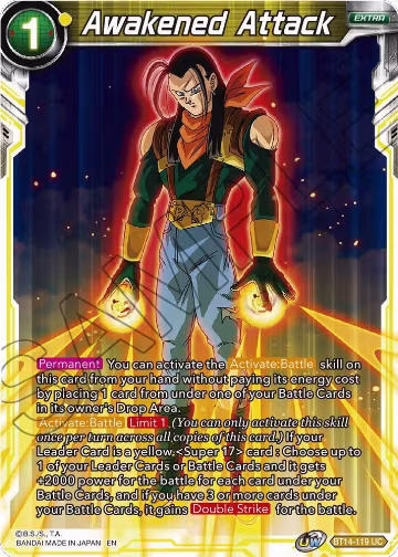 Awakened Attack (BT14-119), Cross Spirits — DB Super card price