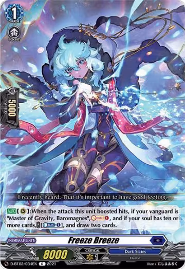 Freeze Breeze (D-BT02/034EN), D-BT02: A Brush with the Legends — Vanguard card price