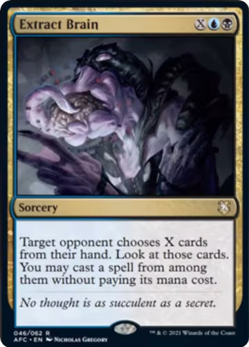 Extract Brain (46), Commander: Adventures in the Forgotten Realms — Magic card price