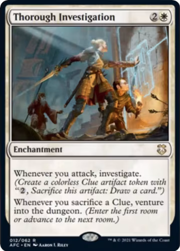 Thorough Investigation (12), Commander: Adventures in the Forgotten Realms — Magic card price