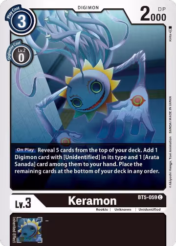 Keramon (BT5-059 C), Battle of Omni — Digimon card price