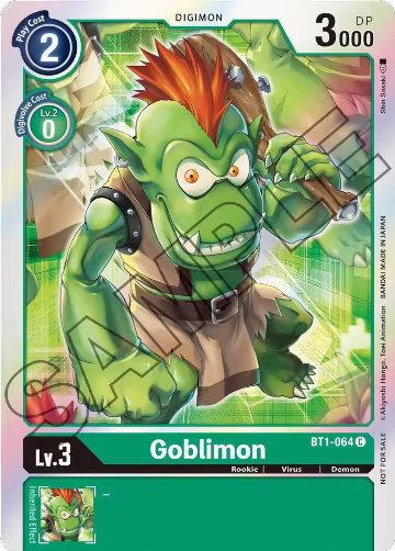 Goblimon - BT1-064 (Event Pack 1) (BT1-064 C), Release Special Booster 1.0 — Digimon card price