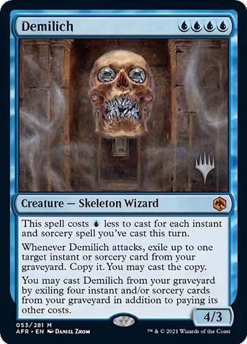 Demilich (53), Promo Pack: Adventures in the Forgotten Realms — Magic card price