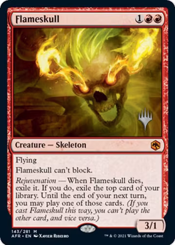 Flameskull (143), Promo Pack: Adventures in the Forgotten Realms — Magic card price