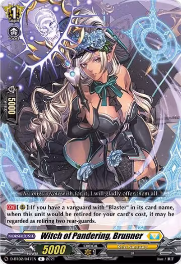 Witch of Pandering, Brunner (D-BT02/047EN), D-BT02: A Brush with the Legends — Vanguard card price