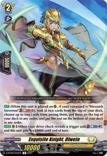 Exquisite Knight, Olwein (D-BT02/044EN), D-BT02: A Brush with the Legends — Vanguard card price