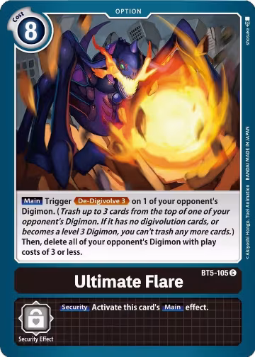 Ultimate Flare (BT5-105 C), Battle of Omni — Digimon card price
