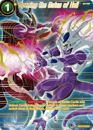 Opening the Gates of Hell (SPR) (BT14-116), Cross Spirits — DB Super card price