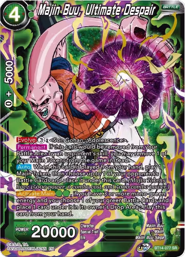 Majin Buu, Ultimate Despair (BT14-077), Cross Spirits — DB Super card price