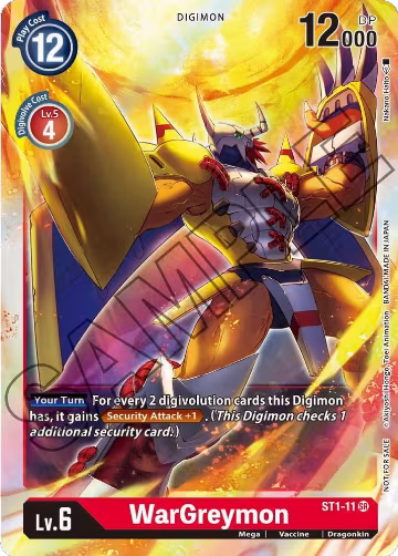 WarGreymon - ST1-11 (Event Pack 1) (ST1-11 SR) — card price