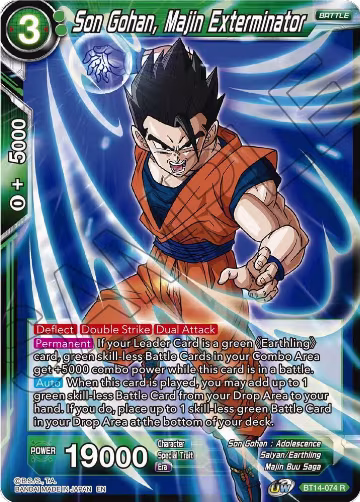 Son Gohan, Majin Exterminator (BT14-074), Cross Spirits — DB Super card price