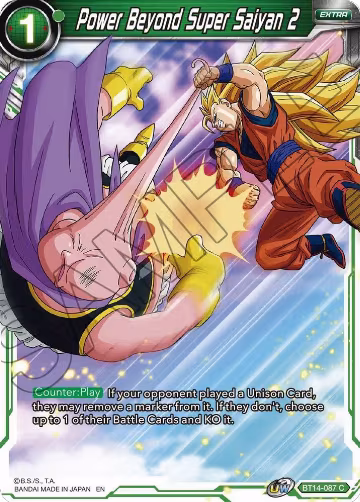 Power Beyond Super Saiyan 2 (BT14-087), Cross Spirits — DB Super card price