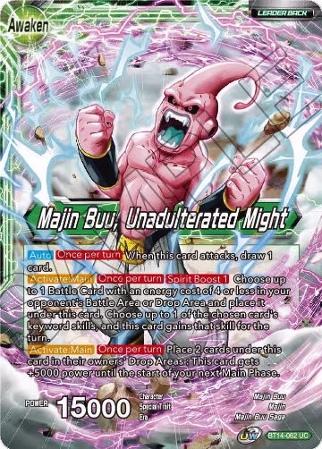 Majin Buu // Majin Buu, Unadulterated Might (BT14-062), Cross Spirits — DB Super card price