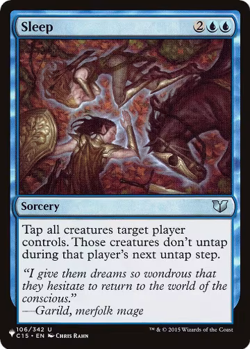 Sleep (C15) (106/342), The List Reprints — Magic card price