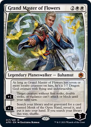 Grand Master of Flowers (17), Promo Pack: Adventures in the Forgotten Realms — Magic card price