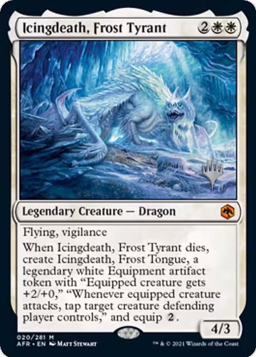 Icingdeath, Frost Tyrant (20), Promo Pack: Adventures in the Forgotten Realms — Magic card price