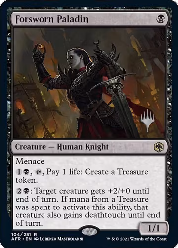 Forsworn Paladin (104), Promo Pack: Adventures in the Forgotten Realms — Magic card price