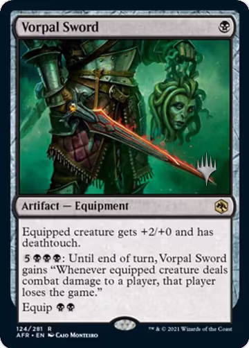 Vorpal Sword (124), Promo Pack: Adventures in the Forgotten Realms — Magic card price