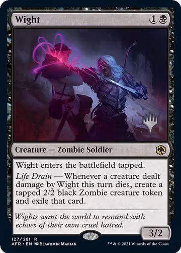 Wight (127), Promo Pack: Adventures in the Forgotten Realms — Magic card price